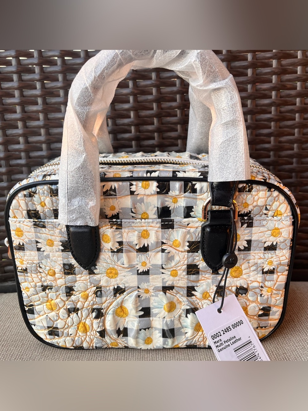 NWT BRAHMIN MARA in MULTI PETALINE Satchel - Picture 3 of 13